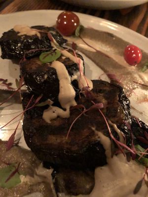 Eggplant entree at XYST in New York City