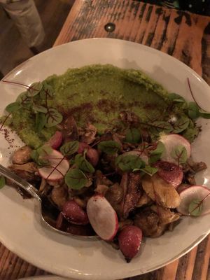 Mushroom entree at XYST in New York City
