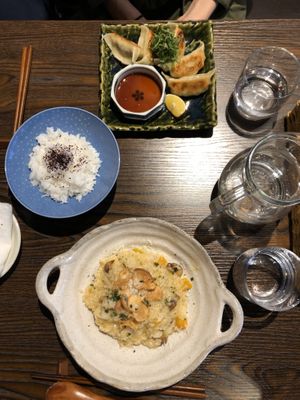 Main course, vegan (part of the lunch set) at Pettirosso in Kyoto