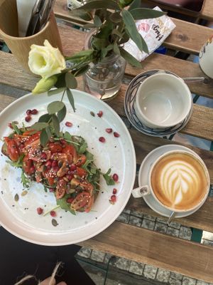 Avocado toast  at Cafefin in Prague