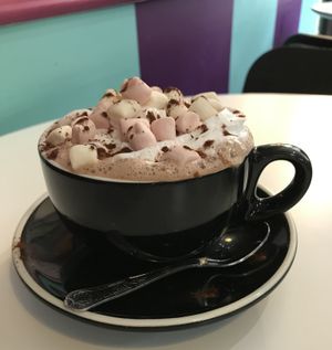 Hot chocolate   at Hillgate Cakery in Stockport