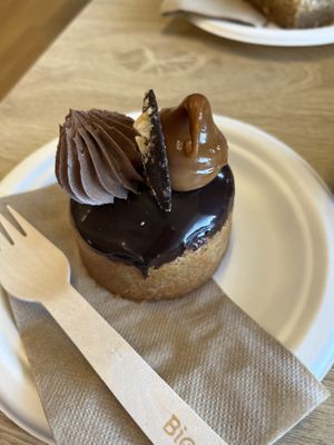 Biscotti cupcake   at Lucky Cat Cafe in Annerley
