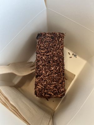 Lamington   at Lucky Cat Cafe in Annerley