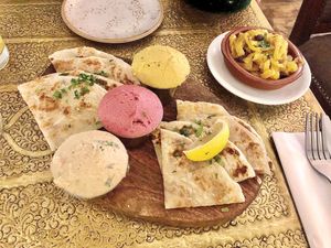 Vegan appetizer at Comptoir V in North West London