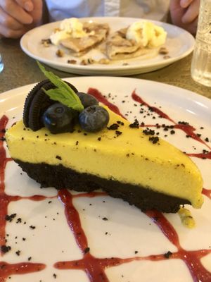 Amazing turmeric cheesecake at Comptoir V in North West London