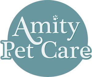Amity Pet Care's new logo at Pino's Pals Premium Cat Care in Redhill