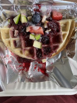 kids sweet waffle at Three Carrots - Fountain Square in Indianapolis