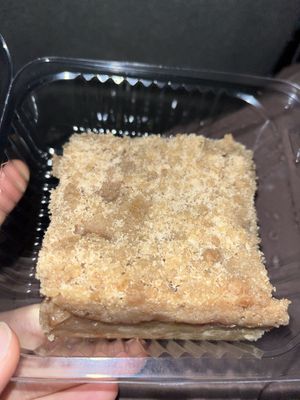 apple crumble(delicious!) at Three Carrots - Fountain Square in Indianapolis