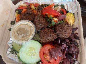 falafel bowl  at Three Carrots - Fountain Square in Indianapolis