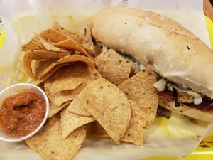 Seitan Pesto Melt at Three Carrots - Fountain Square in Indianapolis