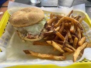 chickpea salad sandwich  at Three Carrots - Fountain Square in Indianapolis