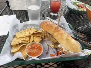 Seitan pesto melt  at Three Carrots - Fountain Square in Indianapolis