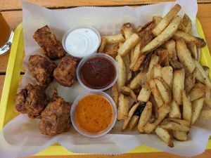 High fives and fries at Three Carrots - Fountain Square in Indianapolis