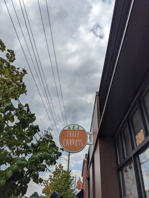 Outside the restaurant at Three Carrots - Fountain Square in Indianapolis