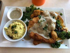 Loaded B&G (the best thing on the menu)  at Three Carrots - Fountain Square in Indianapolis