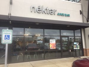 Business entrance  at Nekter Juice Bar in Vancouver