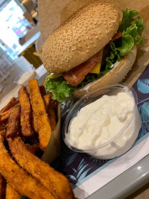 Delicious vegan treat  at The Vurger in Valencia