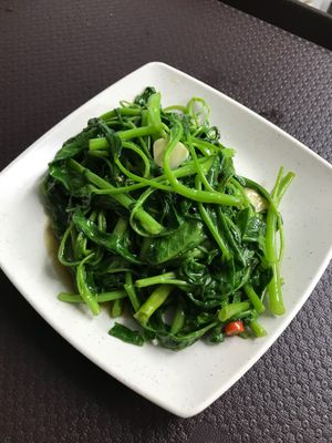 Spicy Kang Kong (request for no fish sauce for Vegan)  at Sticky Rice Thai Food in Central Singapore