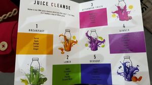 Menu at DNA Juices in South West London