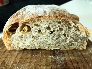 Olive bread at Mayse Artisan Bakery in New Territories