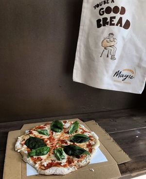 Vegan sourdough pizza - Margherita  at Mayse Artisan Bakery in New Territories