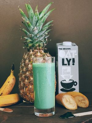 Forest Smoothie - buying one smoothie means planting one tree in Rainforests! at Mayse Artisan Bakery in New Territories