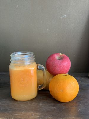 Fresh juice at Mayse Artisan Bakery in New Territories