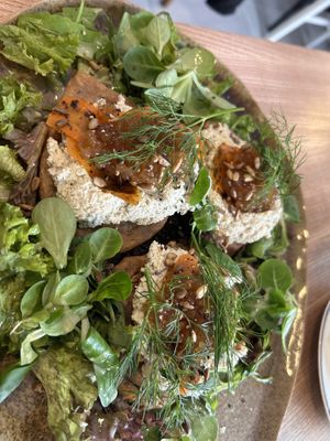 Buckwheat pancakes  at Kuchnia PoWolność in Poznan