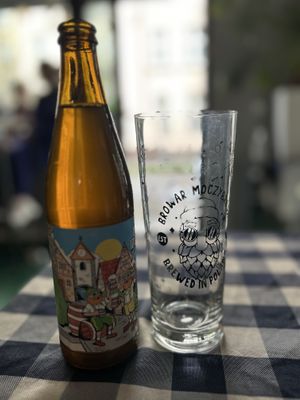 A great beer from Browar Moczybroda  at Kuchnia PoWolność in Poznan