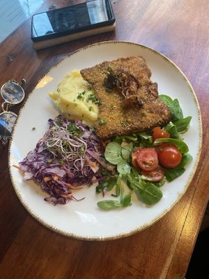 schabowy, amazing mashed potatoes   at Kuchnia PoWolność in Poznan