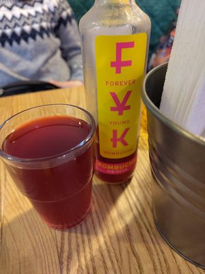 Kombucha FYK Hibiscus at Kuchnia PoWolność in Poznan