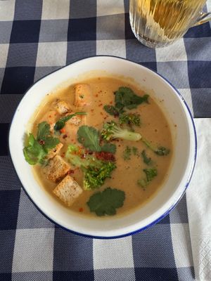 Cheese soup at Kuchnia PoWolność in Poznan