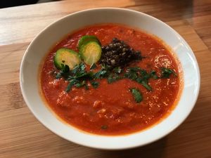 Tomato & Lentil soup  at Kuchnia PoWolność in Poznan