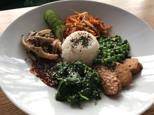 Korean bowl  at Kuchnia PoWolność in Poznan