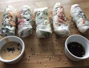 Summer rolls at Kuchnia PoWolność in Poznan