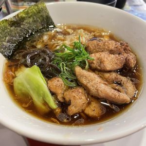 Vegan ramen with extra protein  at Kyushu Jangara Ramen - Ginza in Tokyo