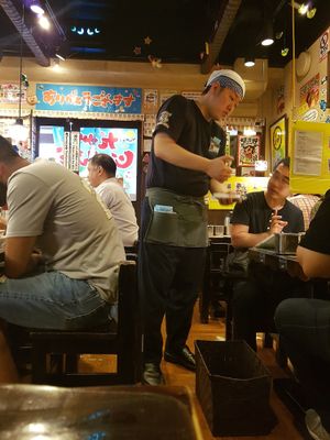 place with locals at Kyushu Jangara Ramen - Ginza in Tokyo