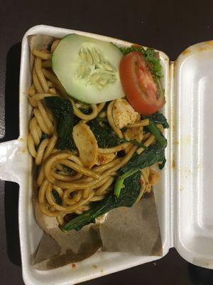 Mie Goreng Seafood at Mie Panjang Umur in Malang