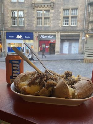   at The Baked Potato Shop in Edinburgh