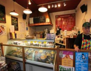 Counter / case at The Baked Potato Shop in Edinburgh