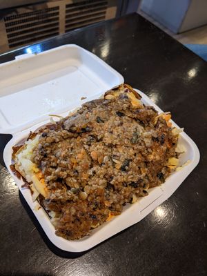 Large potato with vegan haggis and coleslaw £7.99 at The Baked Potato Shop in Edinburgh
