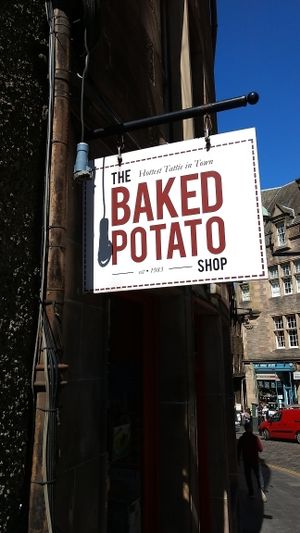 here you are at The Baked Potato Shop in Edinburgh