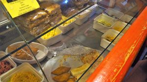 Filling Selection at The Baked Potato Shop in Edinburgh
