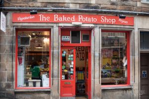 front at The Baked Potato Shop in Edinburgh