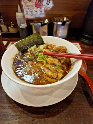 Vegan Garlic Ramen at Kyushu Jangara Ramen - Akasaka in Tokyo