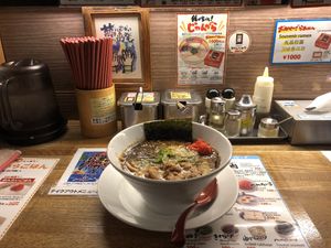 Vegan ramen  at Kyushu Jangara Ramen - Akasaka in Tokyo