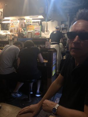 Good atmosphere, new Japanese experience for us  at Kyushu Jangara Ramen - Akasaka in Tokyo