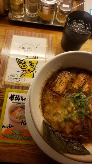 Vegan Garlic ramen at Kyushu Jangara Ramen - Akasaka in Tokyo