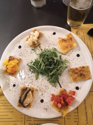 Antipasti at L'Arancio in Pisa