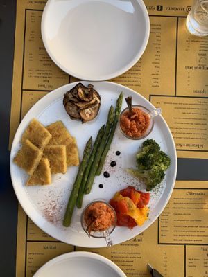 Vegan Antipasti at L'Arancio in Pisa